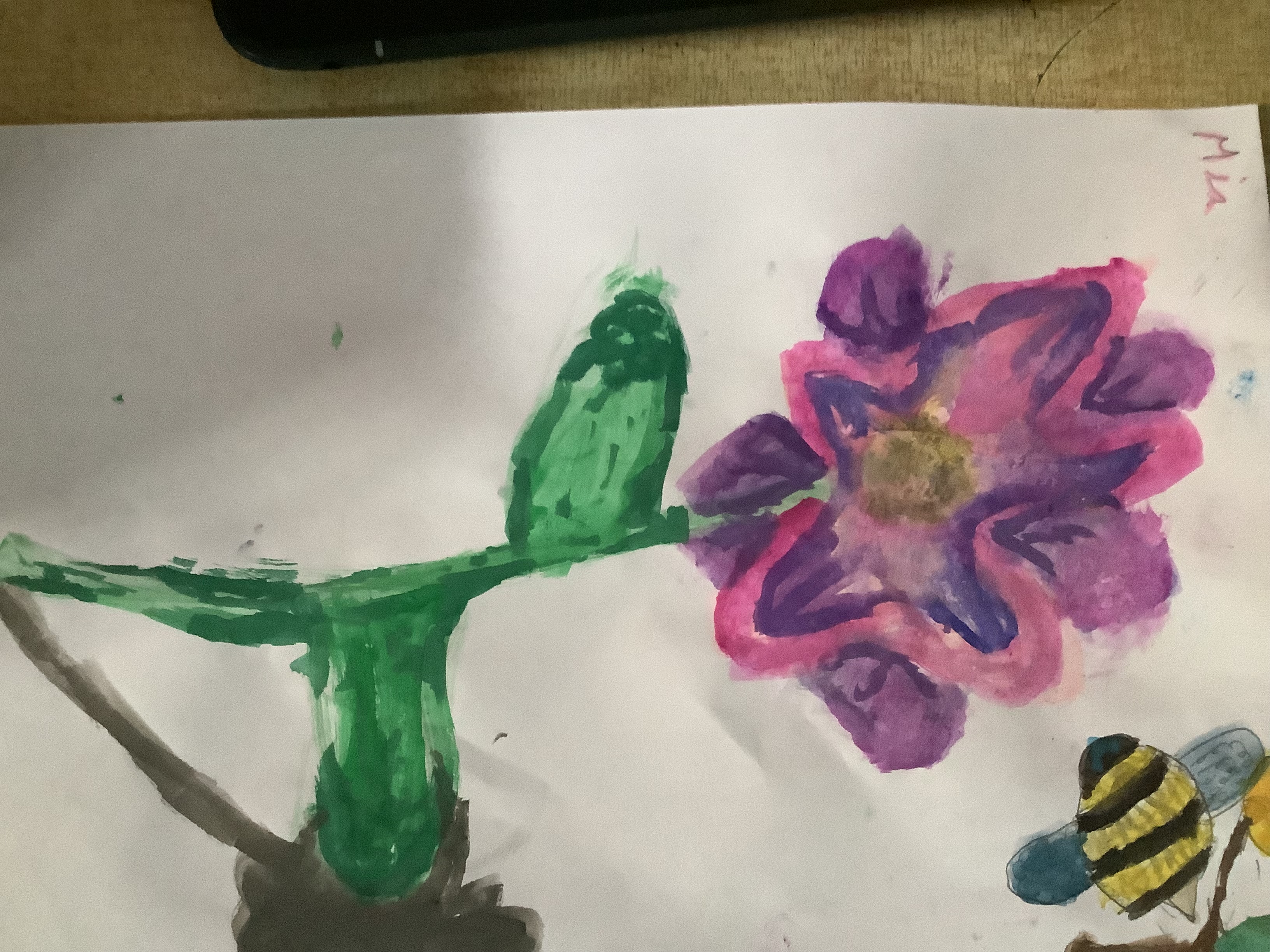 Mia's hand painted flower